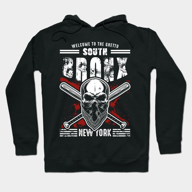 Gang City New York Ghetto Bronx Hoodie by TEEWEB